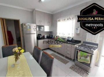 Cozinha · Sobrado à venda, 125 m² por R$ 555.000,00 - Vila Homero Thon - Santo André/SP