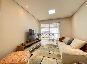 Sala de Estar · Apartamento com 3 dormitórios à venda, 84 m² por R$ 910.000,00 - Jardim São Caetano - São Caetano do