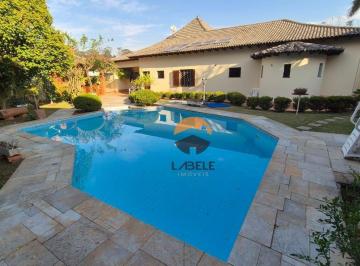 piscina e vista lateral da casa · Casa - 5 Dormitórios - Condomínio Jardim Passargada - Granja Viana - SP
