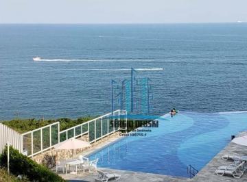 21449110b97dd95d9bf39f29c5139f0f6eac8aa4 · Vista mar incrível, varanda, 2 suítes. Piscina com borda infinita. Guarujá-SP.