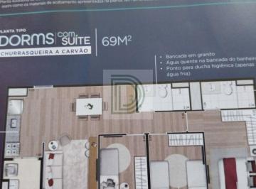 Apartamento · 69m² · 3 Quartos · 1 Vaga · 3 dormitórios, sendo 1 suíte - varanda com churrasqueira - no Jaguaré