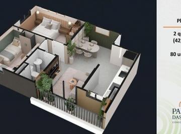 Apartamento · 42m² · 2 Quartos · 1 Vaga · PARQUE DAS AGUAS - Suites de 2 e 3/4 com sacada - Venha conhecer