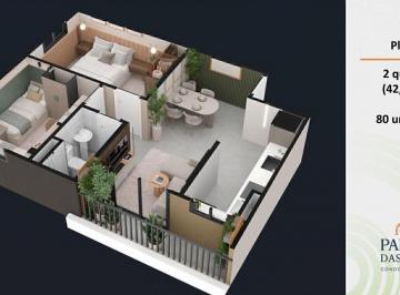 Apartamento · 42m² · 2 Quartos · 1 Vaga · PARQUE DAS AGUAS - Venha conhecer as oportunidades e sair do aluguel - suite e sacada