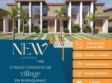 Apartamento · 98m² · 2 Quartos · 2 Vagas · VILLAGE COM 2 SUÍTES EM BURAQUINHO - 400 METROS DO MAR