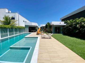 Casa · 380m² · 5 Quartos · 3 Vagas · CASA 5 SUÍTES EM GUARAJUBA - VISTA PARA O LAGO