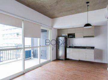 Sala e cozinha · Oportunidade -Apartamento com 1 dormitório para alugar, 64 m² por R$ 6.949/mês - Brooklin - São Paul