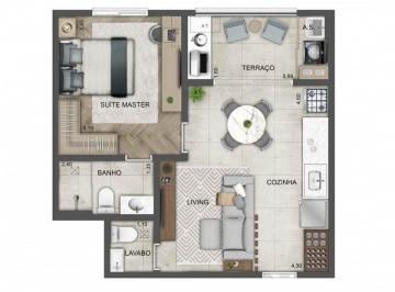 Planta 01 - 1 dorm 45m² · Cobertura Horizontal em Butantã - São Paulo SP