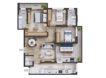 Planta 01 - 3 dorm 96m² · Apartamento em Jardim Guedala - São Paulo SP