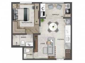 Planta 01 - 1 dorm 45m² · Apartamento em Butantã - São Paulo SP