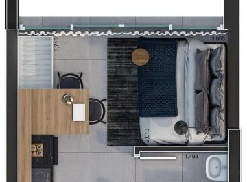 Planta 01 - 16m² - studio · Garden em Jardim Paulista - São Paulo SP