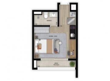 Planta 01 - 1 dorm 25m² - studio · Apartamento em Alto da Boa Vista São Paulo SP