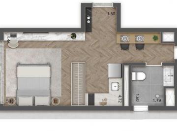 Planta 01 - 1 dorm 26m² - studio · Studio em Cerqueira César - São Paulo SP