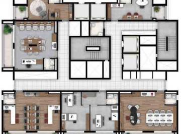 Pavimento tipo · Sala com Área Ext. em Butantã - São Paulo SP