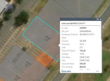 Terreno , Samambaia · VENDO LOTE EM SAMAMBAIA COMERCIAL DE 750m2 QUE PODE MOTAR QUALQUER COMÉRCIO!