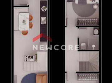 Casa · 59m² · 2 Quartos · 2 Vagas · Sobrado em Rua Campo Belo do Sul - Itaum - Joinville/SC
