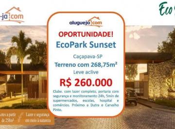 e9347e59f6f4680b177f0793143528e77655ec77 · Terreno à venda, 268 m² por R$ 260.000,00 - Condomínio Residencial Ecopark Bourbon - Caçapava/SP