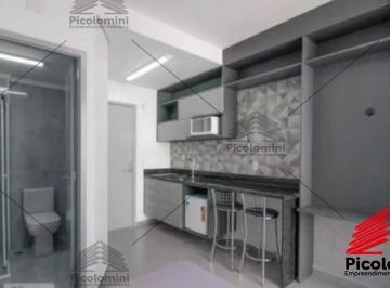 Foto 02 · Studio no Centro mobiliado em frente o Metrô com 1 quarto, sala com cozinha e sacada, 1 banheiro, pi