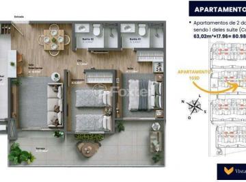 Apartamento · 80m² · 2 Quartos · 1 Vaga · Apartamento Garden, 2 dormitórios, 80.98 m², em Várzea Grande 1º de Maio