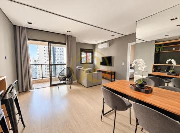 Apartamento · 58m² · 1 Quarto · 1 Vaga · Concept Palhano Apartamento Mobiliado para Locação