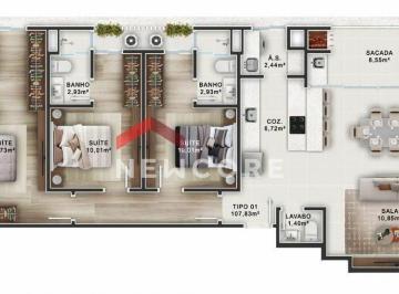 Apartamento Venda 76m² de 2 quartos · Apartamento em Rua Luiz Valendowsky - Perequê - Porto Belo/SC