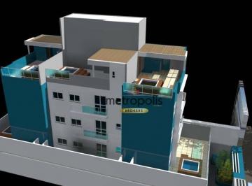 Fachada · Cobertura à venda, 59 m² por R$ 641.000,00 - Paraíso - Santo André/SP