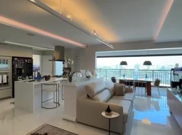 Apartamento · 136m² · 3 Quartos · 2 Vagas · Apartamento de Luxo em Santo Amaro: 3 Quartos, 3 Suítes, 3 Salas, 4 Banheiros, 2 Vagas - São Paulo-S