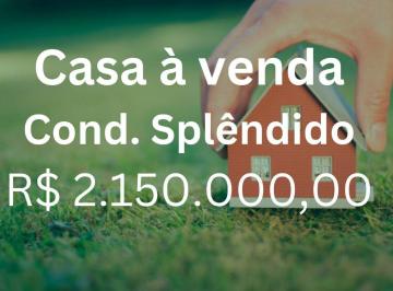 Casa · 217m² · 3 Quartos · 4 Vagas · Casa com 3 quartos à venda, Condomínio Splêndido - Uberlândia/MG