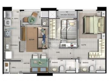 Apartamento · 57m² · 2 Quartos · 1 Vaga · Apartamento com dois quartos no Edifício Villagio Calábria