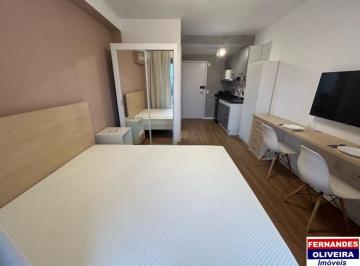 Foto 01 · Apartamento para locação em Santo Amaro, São Paulo - 1 quarto, 1 banheiro, 26m² de área. Venha confe