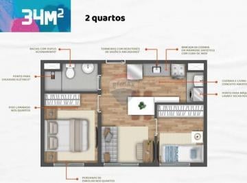 Apartamento · 24m² · 1 Quarto · Lançamento VIBRA – Estação Adolfo Pinheiro, Santo Amaro, SP!