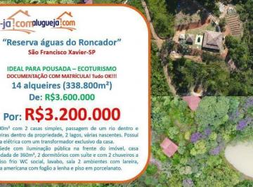 ae39a4152c5fdcd8a353856094d474d75bafd063 · Sítio com 2 quartos à venda, 338800 m²- Roncador - São Francisco Xavier/SP