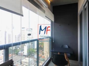 Apartamento · 21m² · 1 Quarto · Excelente apto studio no Jardim Paulista, com 21m² a.u., 1 dormitório, cozinha, banheiro, varanda en