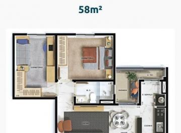 Foto 01 · APARTAMENTO NOVO 2 QUARTOS E 2 VAGAS DE 58 METOS NO ALTOS DA AVENIDA.