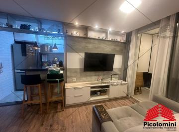 Foto 01 · Apartamento a venda no Ipiranga, 2 dormitórios, varanda, vaga de garagem, móveis planejados, ar cond