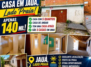 Casa de 4 quartos, Camaçari · 2 casas com,com 2 kitnet,localizado no BELA VISTA DE JAUÁ