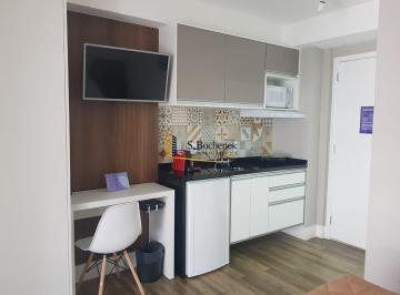 Apartamento · 30m² · 1 Quarto · 1 Vaga · Lindo studio mobiliado locação Campo Belo - 1 dormitório + 1 vaga