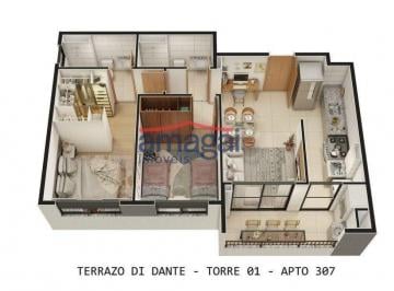 Apartamento · 49m² · 2 Quartos · Terrazo Di Dante - São José dos Campos
