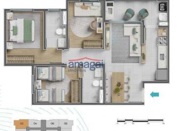 Apartamento · 66m² · 2 Quartos · Absolute - São José dos Campos