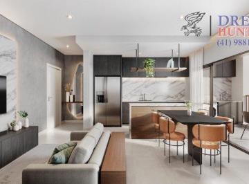 Living-4 · Apartamento de 72.03m² no bairro Novo Mundo, com 3 quartos (1 suíte), 3 banheiros e 1 vaga de garage
