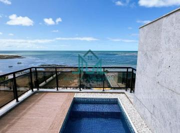 Apartamento · 424m² · 4 Quartos · 5 Vagas · Cobertura Duplex Beira-Mar com 4 Suítes, Piscina, 424m², 5 Vagas na Praia de Ponta Verde - Maceió Al