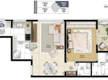 0d48db3c014f87124422c03b3d41835c3f932f8b · Apartamento à venda, 53 m² por R$ 764.500,00 - Aparecida - Santos/SP