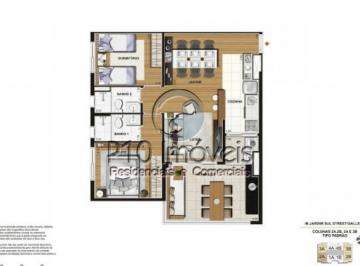 Apartamento · 75m² · 2 Quartos · 1 Vaga · Apartamento de 75 m² - 2 dormitório (s) 1 suíte (s) e 1 vaga (s) de garagem.