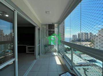 Sacada · Apartamento à beira mar com 2 quartos (1 suíte), 2 vagas e lazer à venda em Jardim Astúrias, Guarujá