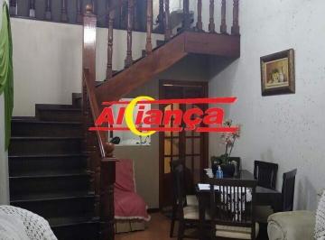Casa · 125m² · 3 Quartos · 2 Vagas · SOBRADO COM SUITE MASTER NO ANDAR SUPERIOR, 2 QUARTOS NO TÉRREO E 2 VAGAS, NO COCAIA, GUARULHOS, SP.
