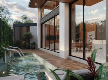Casa · 240m² · 4 Quartos · 3 Vagas · Casa térrea de alto padrão no Florais do Parque – 4 suítes, espaço gourmet e piscina