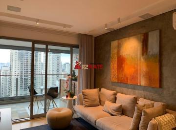 Apartamento · 70m² · 1 Quarto · 2 Vagas · FLAT LUXUOSO NA VILA OLÍMPIA PARA LOCAÇÃO !! 98m² e 1 DORMITÓRIO