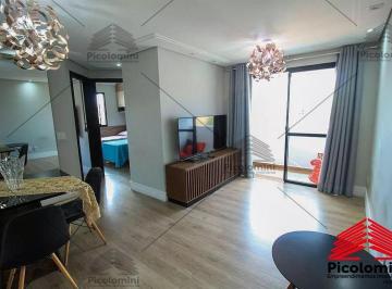 Foto 01 · Apartamento à venda na Moóca com 55 metros, 2 quartos, sala 2 ambientes com Sacada, 1 banheiro, 1 va