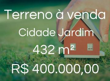 Terreno · 432m² · Terreno à venda, 432 m² por R$ 400.000,00 - Cidade Jardim - Uberlândia/MG