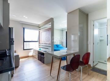 Apartamento · 38m² · 1 Quarto · 1 Vaga · Studio Mobiliado para locação do lado do metrô Campo Belo de 38m² e 1 dorm, e vaga