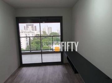 517f422ec74504c40fab573cad2f589fb4f59a11 · Apartamento à venda em Santo Amaro com 1 dormitório, varanda e lazer completo